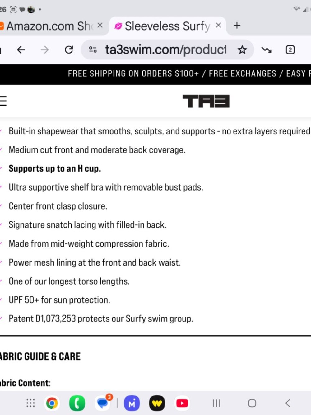 TA3 zip one piece shaping swimsuit - Picture 8 of 8